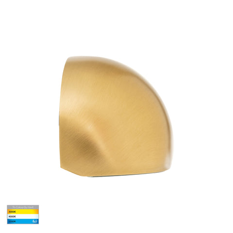 Serres Solid Brass Surface Mounted LED Wall Light - HV3286T-BR-12V