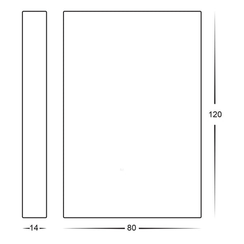 Stylez 316 Stainless Steel Up & Down LED Wall Light - HV3289T-SS316-12V