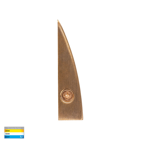 Pelase Solid Brass LED Step Light - HV3291T-BR-12V