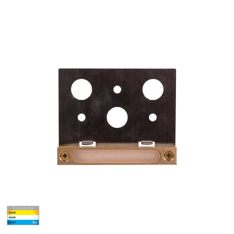 Preston Solid Brass LED Coping Light - HV3297T-BR-12V