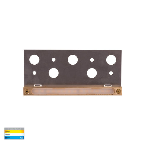 Preston Solid Brass LED Coping Light - HV3298T-BR-12V