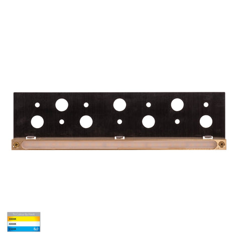 Preston Solid Brass LED Coping Light - HV3299T-BR-12V