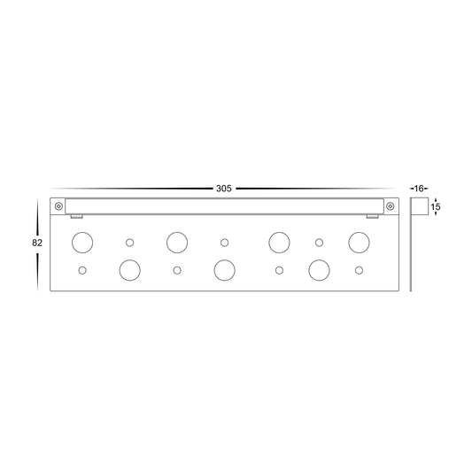 Preston Black LED Coping Light - HV3299T-BLK-12V