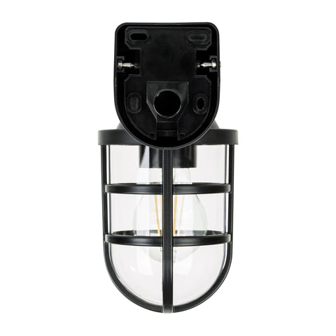 Marina Polycarbonate Black Wall Light - HV3511W-BLK