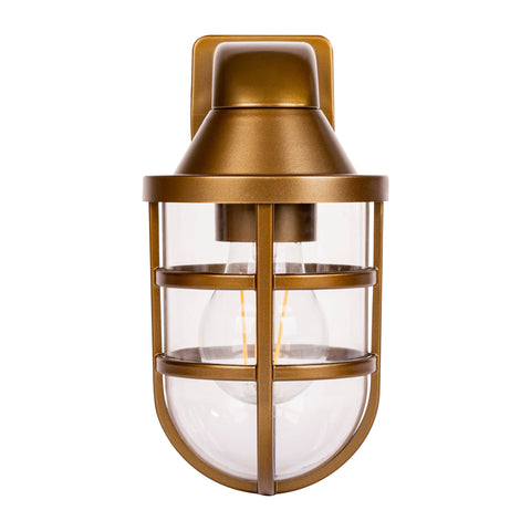 Marina Polycarbonate Brass Wall Light - HV3511W-PB