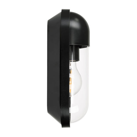 HV3512W-BLK- Lume Polycarbonate Black Wall Light - HV3512W-BLK