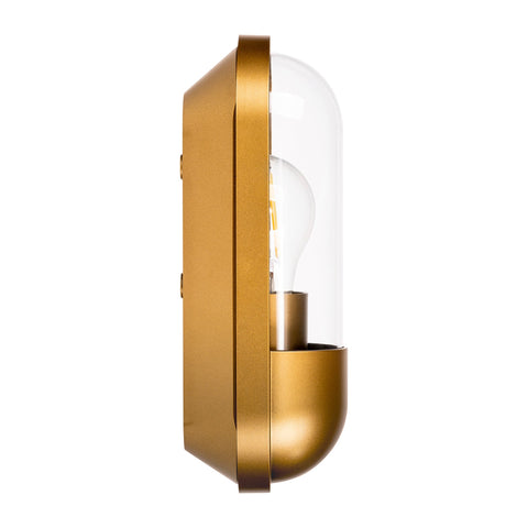 Lume Polycarbonate Brass Wall Light - HV3512W-PB
