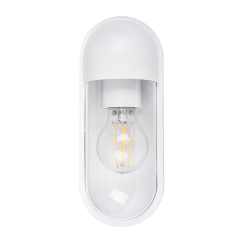 Lume Polycarbonate White Wall Light - HV3512W-WHT