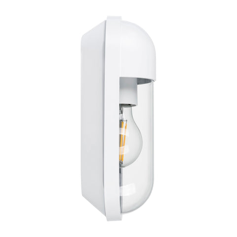 Lume Polycarbonate White Wall Light - HV3512W-WHT