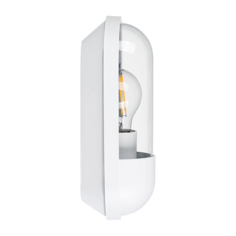 Lume Polycarbonate White Wall Light - HV3512W-WHT