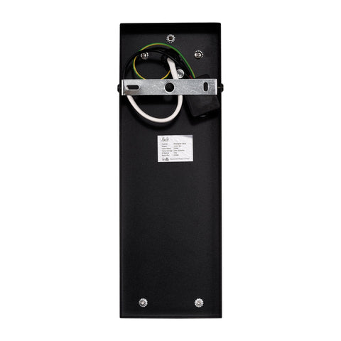 Jace Galvanised Iron Black Wall Light - HV3536W-S-BLK