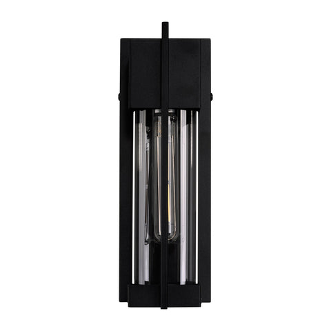Jace Galvanised Iron Black Wall Light - HV3536W-S-BLK