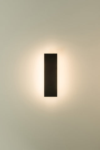 Barline Shadow Aluminium Black 300mm Wall Light - HV3571T-BLK
