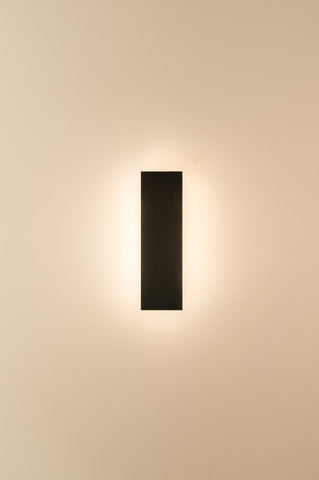 Barline Shadow Aluminium Black 300mm Wall Light - HV3571T-BLK-24V
