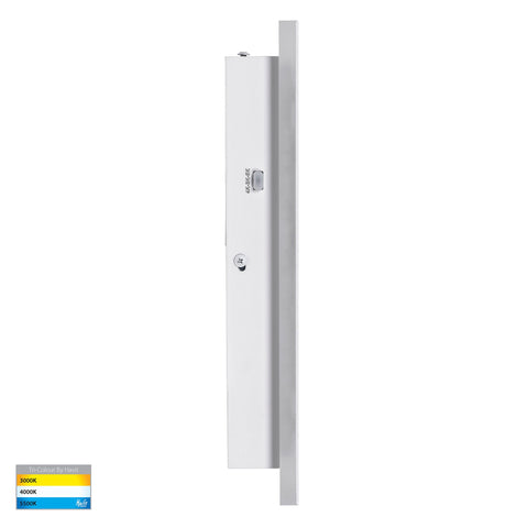 Barline Shadow Aluminium White 300mm Wall Light - HV3571T-WHT-24V