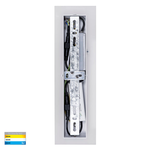 Barline Shadow Aluminium White 300mm Wall Light - HV3571T-WHT
