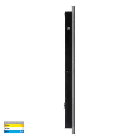 Barline Shadow Aluminium Black 600mm Wall Light - HV3572T-BLK