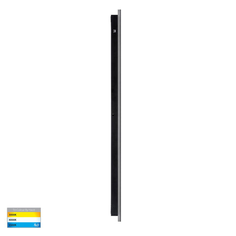 Barline Shadow Aluminium Black 1000mm Wall Light - HV3574T-BLK