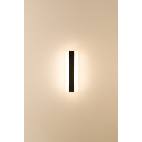 Barline Aluminium Black 300mm Wall Light - HV3581T-BLK-24V