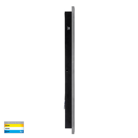 Barline Aluminium Black 600mm Wall Light - HV3582T-BLK-24V