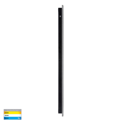Barline Aluminium Black 1000mm Wall Light - HV3584T-BLK-24V