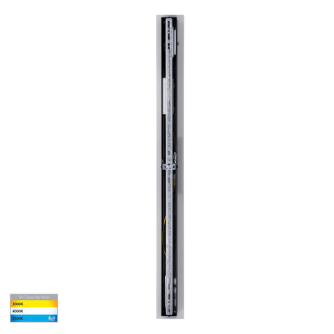 Barline Aluminium Black 1000mm Wall Light - HV3584T-BLK-24V