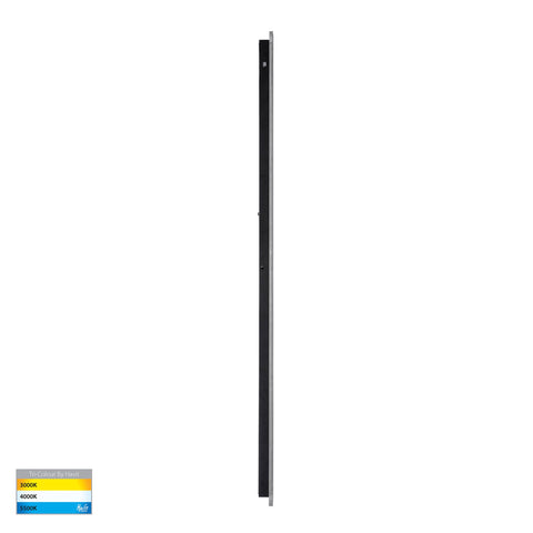 Barline Aluminium Black 1500mm Wall Light - HV3586T-BLK-24V