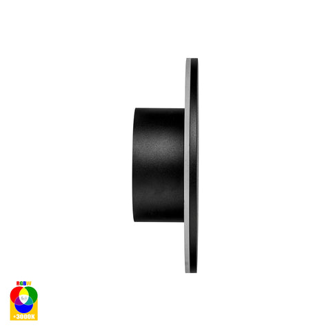 Halo Black RGBW LED Wall Light - HV3591RGBW-BLK