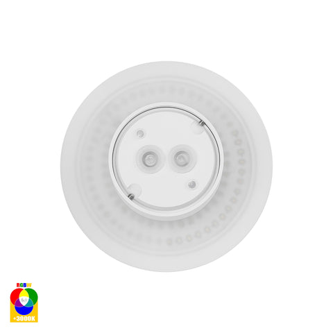 Halo White RGBW LED Wall Light - HV3591RGBW-WHT