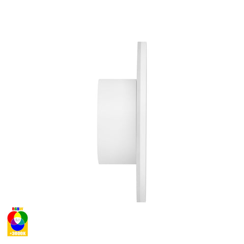 Halo White RGBW LED Wall Light - HV3591RGBW-WHT