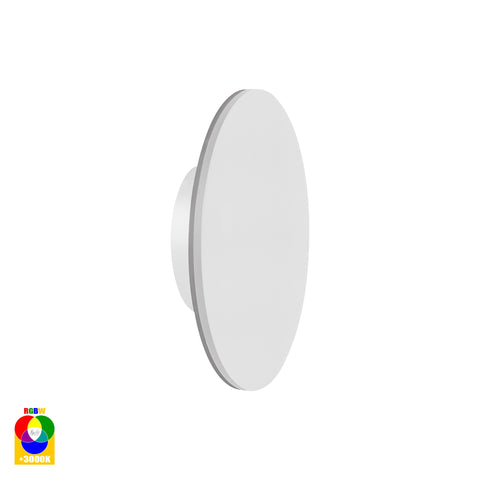 Halo White RGBW LED Wall Light - HV3591RGBW-WHT