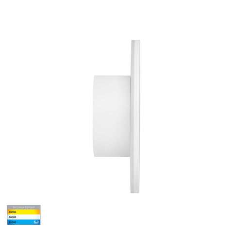 HV3591T-WHT- Halo White TRI Colour LED Wall Light - HV3591T-WHT-12V