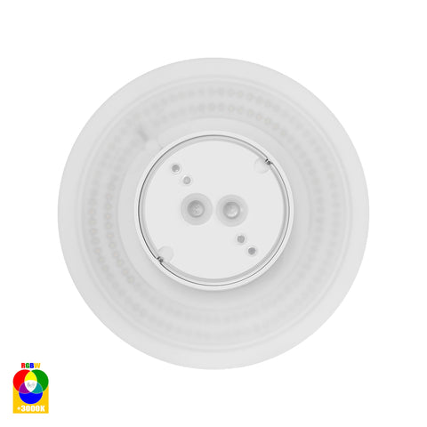 Halo White RGBW LED Wall Light - HV3592RGBW-WHT