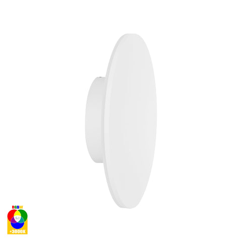 Halo White RGBW LED Wall Light - HV3592RGBW-WHT