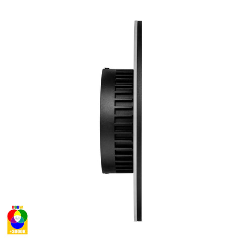 Halo Black RGBW LED Wall Light - HV3593RGBW-BLK