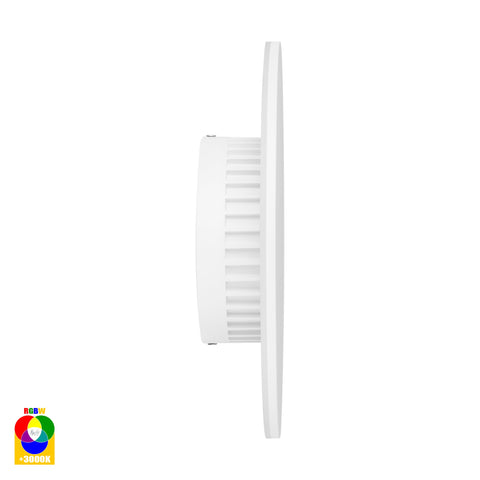 Halo White RGBW LED Wall Light - HV3593RGBW-WHT