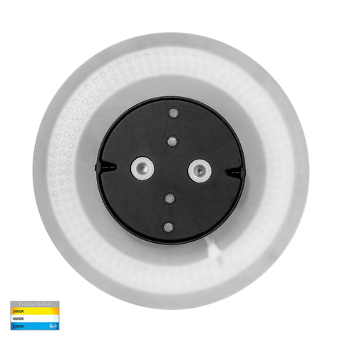 Halo Black TRI Colour LED Wall Light - HV3593T-BLK