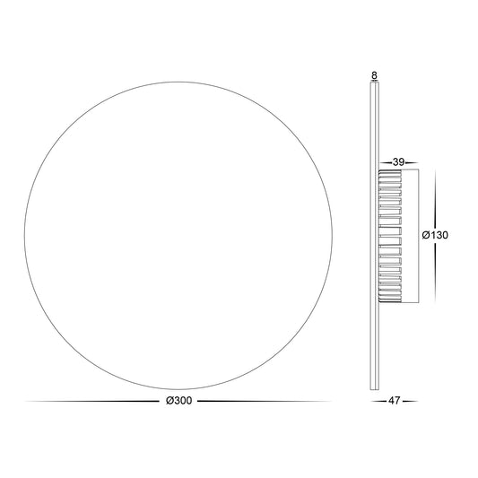 Halo White TRI Colour LED Wall Light - HV3594T-WHT-12V