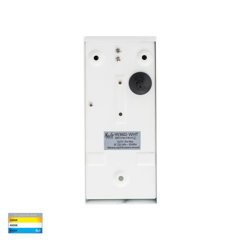 HV3602T-WHT- HV3605T-WHT -Taper White TRI Colour LED Wedge Wall Light - HV3602T-WHT