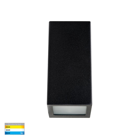 HV3605T-BLK -Taper Black TRI Colour LED Wedge Wall Light - HV3602T-BLK