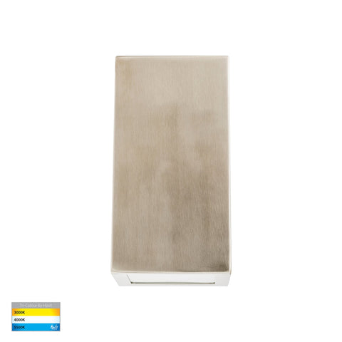 HV3605T-SS316 -Taper 316 Stainless Steel TRI Colour LED Wedge Wall Light - HV3602T-SS316
