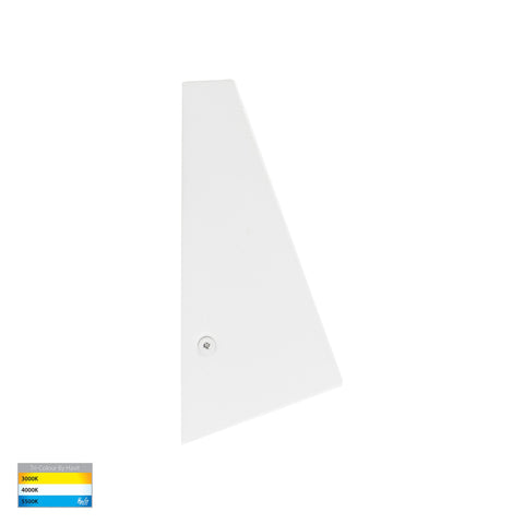 HV3602T-WHT- HV3605T-WHT -Taper White TRI Colour LED Wedge Wall Light - HV3605T-WHT