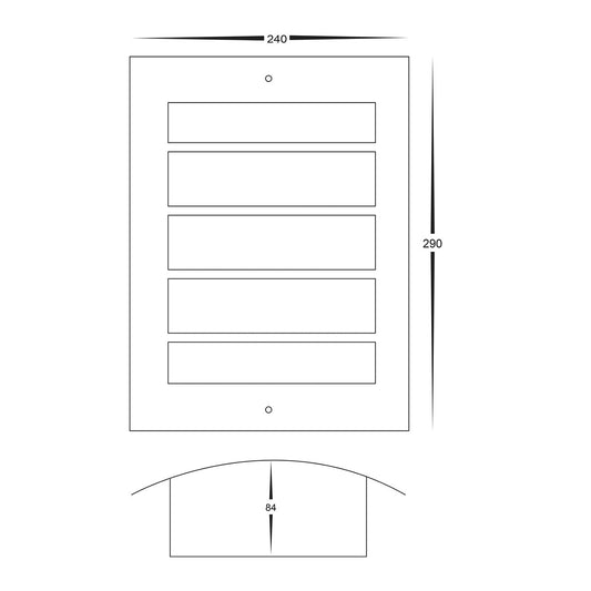 Mask 316 Stainless Steel LED Wall Light - HV36042T