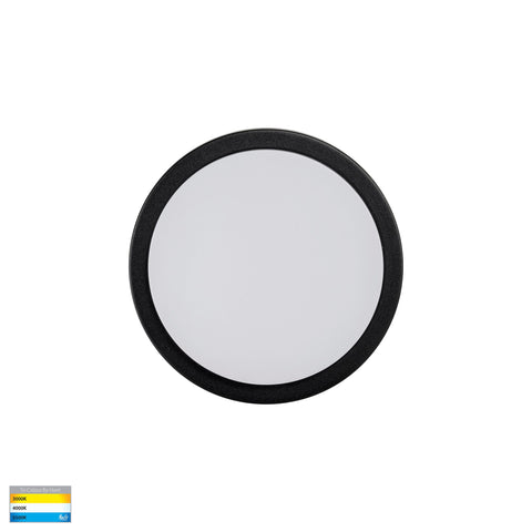 Liptor Black 10w Ceiling Mounted LED Oyster - HV36051T-BLK
