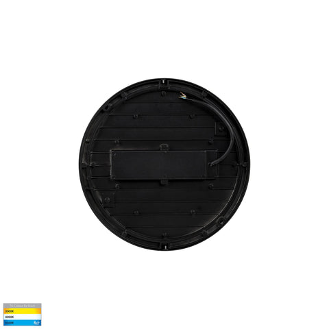 Liptor Black 10w Ceiling Mounted LED Oyster - HV36051T-BLK