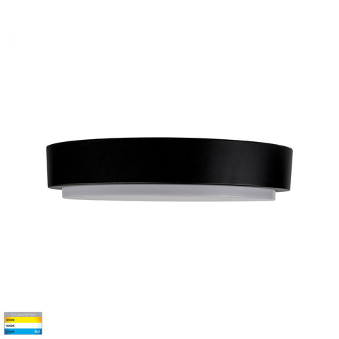Liptor Black 30w Ceiling Mounted LED Oyster - HV36053T-BLK