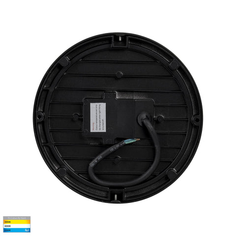 Liptor Black 30w Ceiling Mounted LED Oyster - HV36053T-BLK