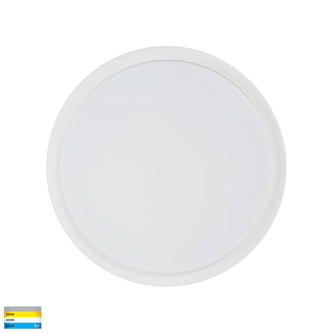 HV36053T-WHT- Liptor White 30w Ceiling Mounted LED Oyster - HV36053T-WHT