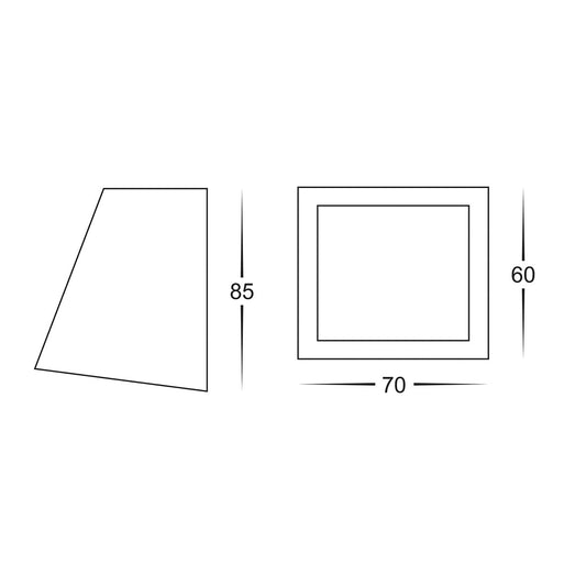 Taper White Wedge Step Light - HV3608W-WHT