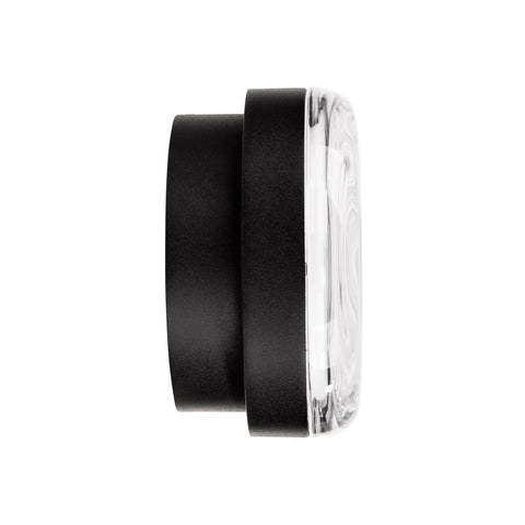 Lasi Aluminium Black Wall Light - HV3619W-BLK